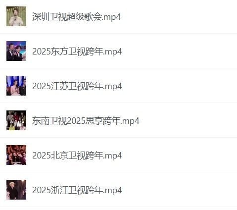 网盘资源收藏(夸克) - 2025年跨年晚会 合集