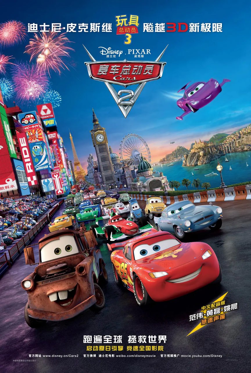 网盘资源收藏(夸克) - 赛车总动员2 Cars 2 (2011)