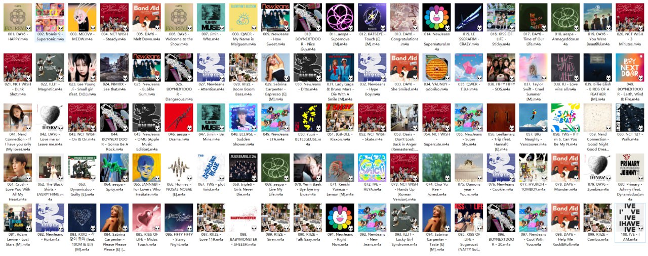 夸克云盘发布频道 - 【AAC】Apple Music Top 100：韩国（2024-09-28）