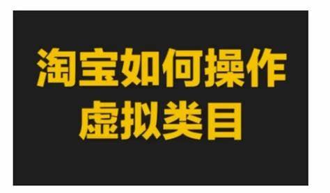 网盘资源收藏(夸克) - 操作淘宝虚拟类目玩法实操课程