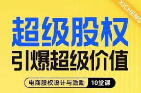 夸克云盘发布频道 - 超级股权引爆超级价值，电商股权设计与激励