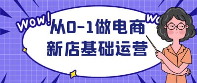 网盘资源收藏(夸克) - 从0-1做电商新店基础运营